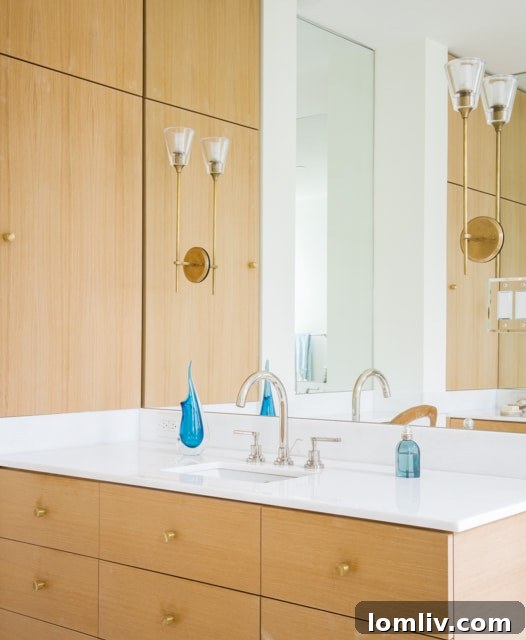Luxurious bathroom with modern fixtures.