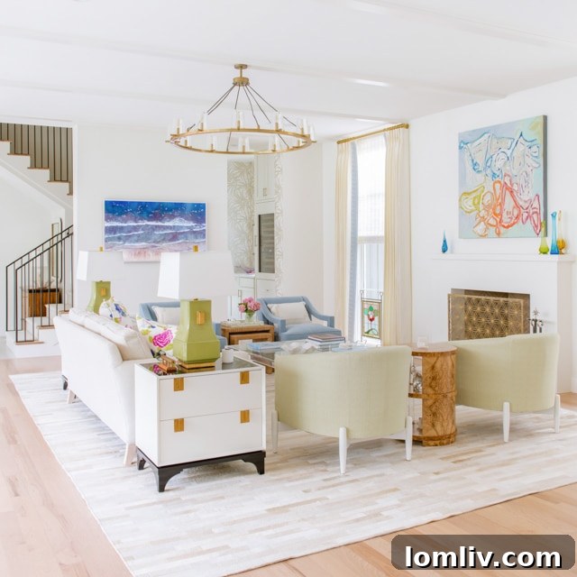 Family room connected to kitchen via butler's pantry.