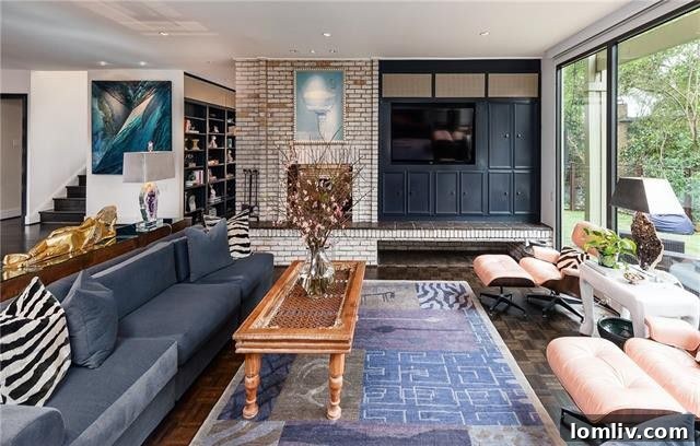 View of the lush green surroundings from inside the townhouse