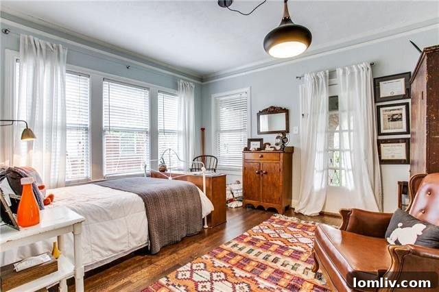 Totally Enchanted by This Hollywood Heights Tudor 17 Guest Bedroom or Home Office with Wall of Windows at 430 Valencia Street