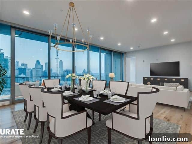 Stylish kitchen with sleek cabinets and high-end appliances