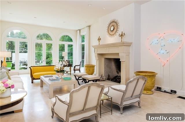 Spacious Living Room with Modern Spanish Accents