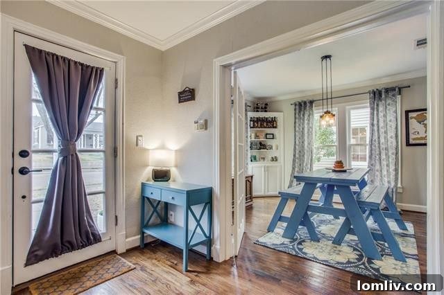 Inviting dining area with built-ins in historic home