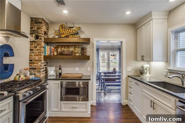 Dining room with built-ins and ample light