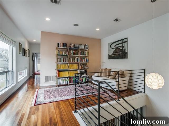 Cozy and bright bedroom interior, tastefully decorated with modern furnishings