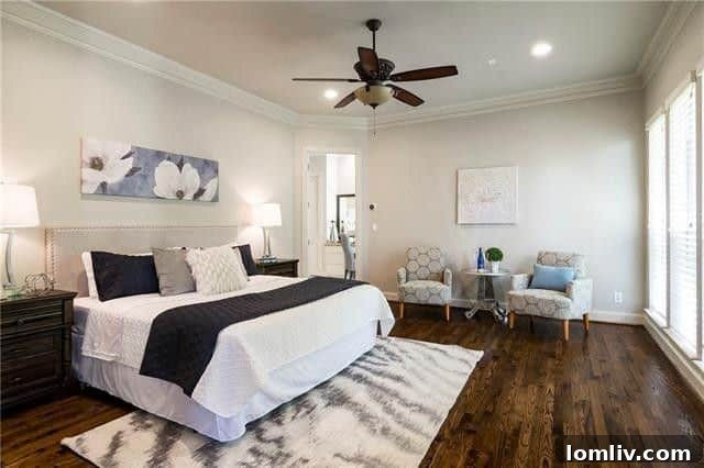 Luxurious Master Bathroom with Dual Vanities and Jetted Tub