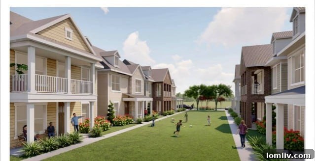 Conceptual Layout of Semi-Detached Homes and Green Space for Arterra Development