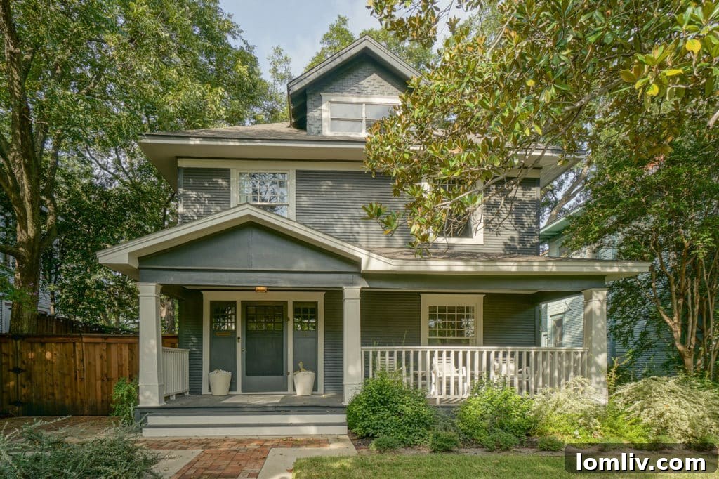 Historic Winnetka Heights district in Dallas, showcasing preserved architectural beauty.