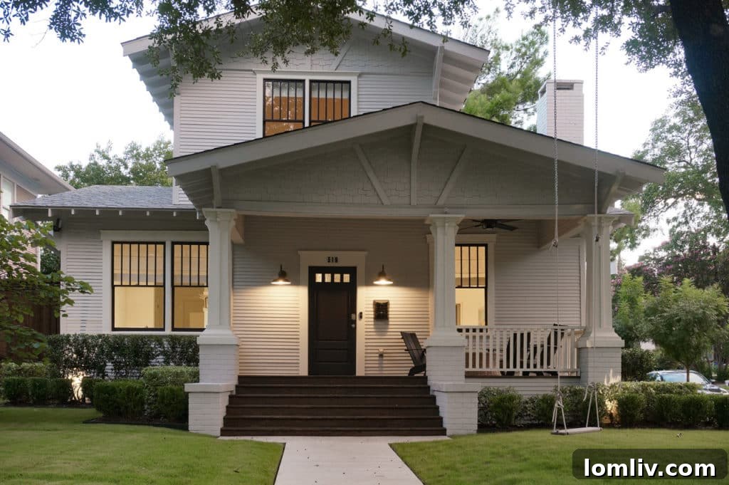 A picturesque street view in Winnetka Heights, showcasing beautifully restored historic homes.
