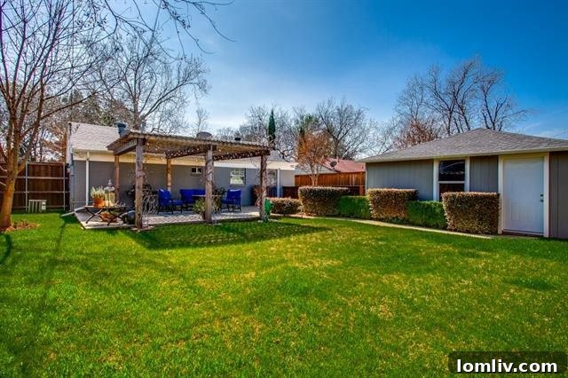 Spacious Green Backyard with Privacy Fence