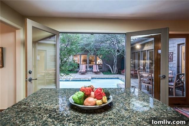 New And Notable Homes With Pools And Valley Views In Northwood Hills 7 Midcentury Modern Dallas Home Gourmet Kitchen