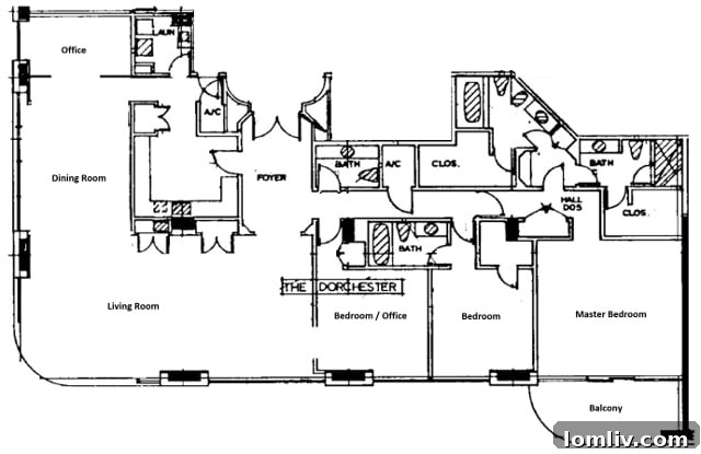 Claridge Unit 5D Floorplan