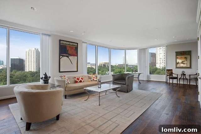 Claridge Unit 5D Interior Soaking in Views