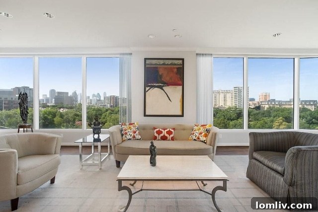 Claridge Unit 5D Entry View to Downtown