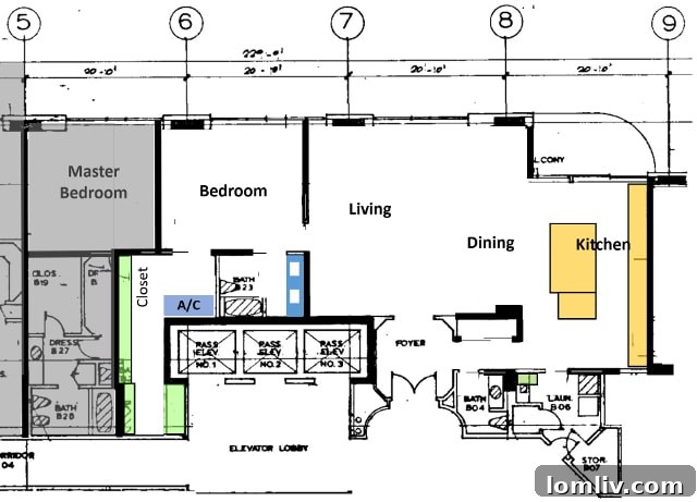 Petite Unit B Option 1 floor plan showing efficient use of space.