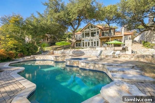 Panoramic Views of Lake Austin from a Waterfront Property