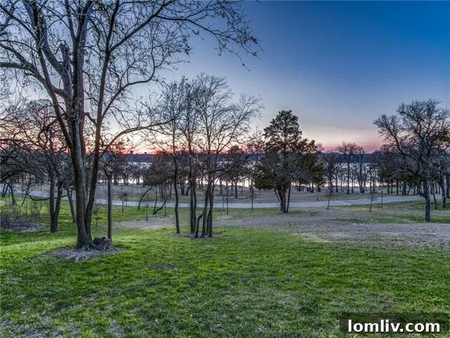 Expansive Backyard with Direct Lake Access at 9431 Waterview Road