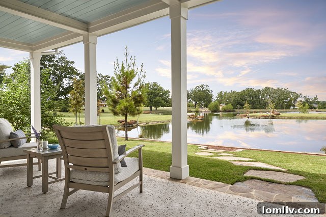 Waterfront Porch Homes Long Cove Interiors