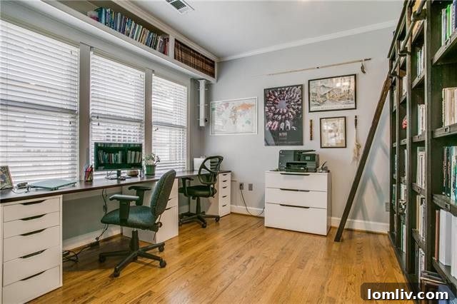 Spacious master bedroom with elegant decor and direct access to outdoor spaces