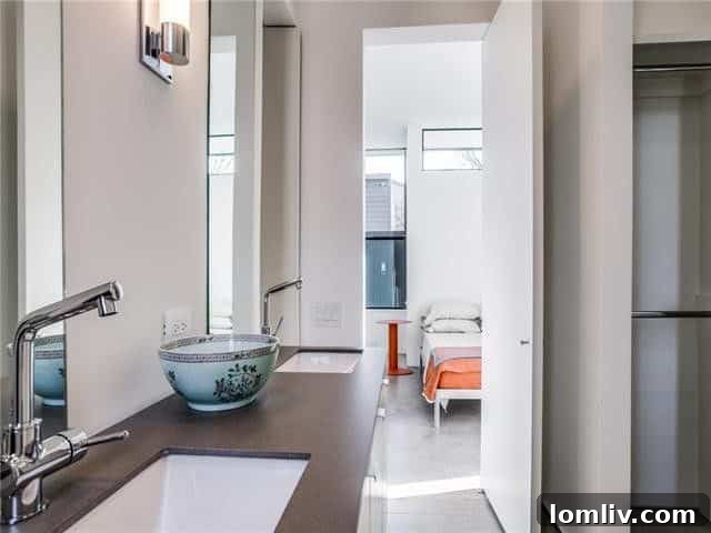 Open plan living space with contemporary finishes