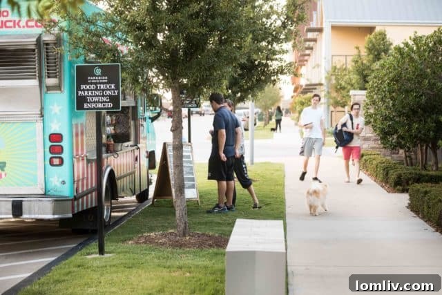 Luxury apartments in McKinney, Parkside at Craig Ranch, feature a vibrant beer garden and dedicated food truck parking. Explore unique amenities for modern living.