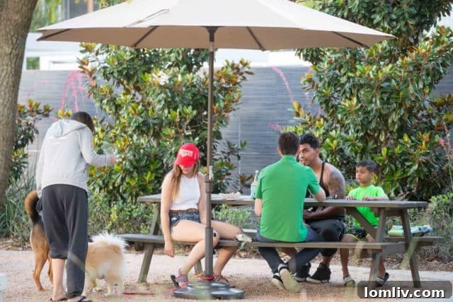 The unique beer garden at Parkside at Craig Ranch, a top McKinney apartment community, provides a social hub for residents.