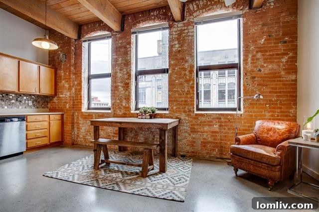 Interior view of the loft at 509 Elm Street, Unit 505.