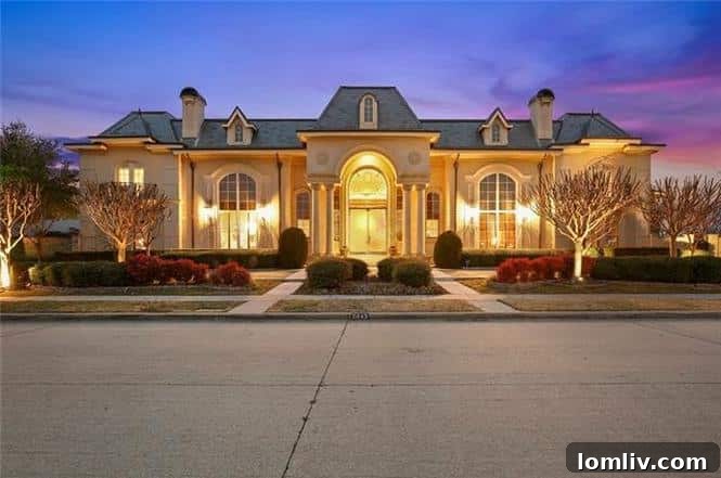 Exterior view of 5045 Royal Creek Lane, a luxurious Plano estate