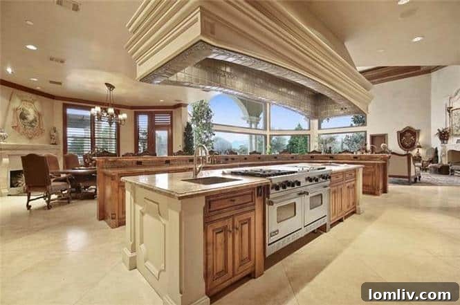 Elegant dining room with high ceilings and chandelier in Plano luxury home