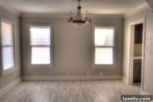 Another view of the spacious interior highlighting unique features in a Dallas investment property