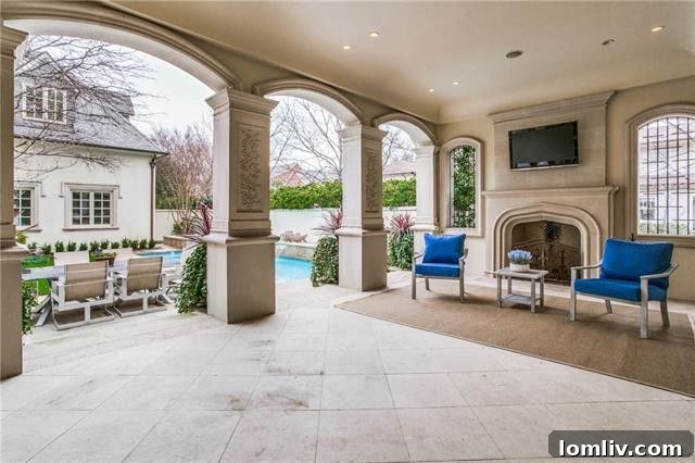 Elegant Living Room French Estate Dallas