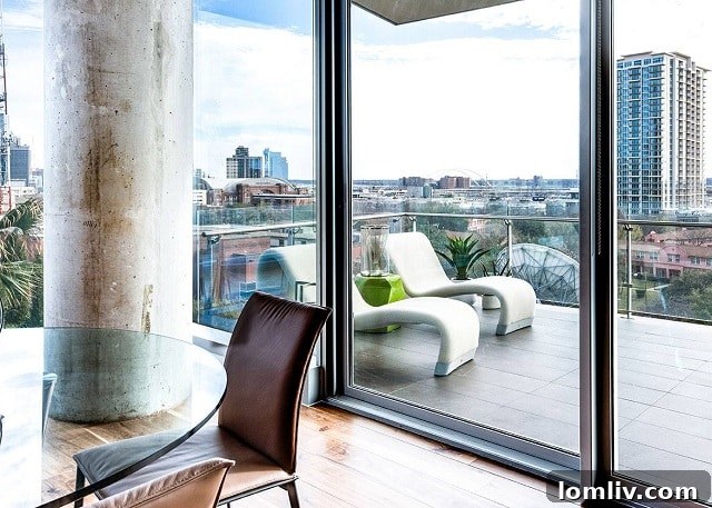 A glimpse inside a luxurious residence at Bleu Ciel, featuring elegant interior design and high-end finishes.