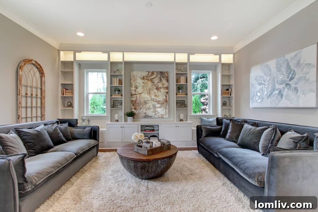 Beautifully staged living area by Rave Home Staging, featuring contemporary furniture and decor