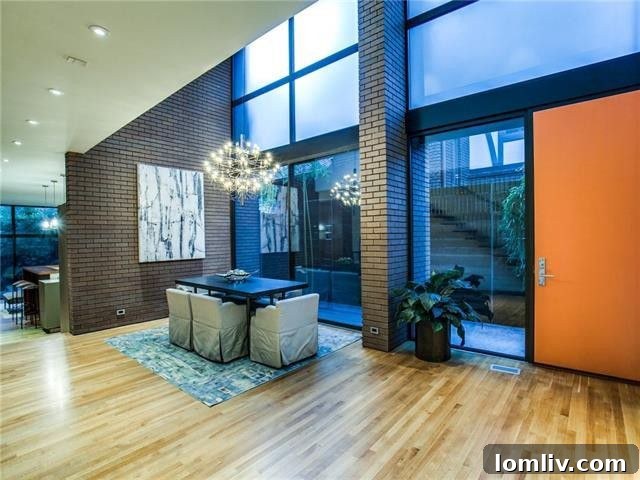 Open Concept Living Area in Cliff Welch Designed Home