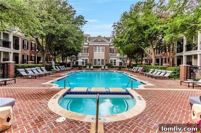 Charming brick-lined walkways and Georgetown-inspired architecture at The Caruth
