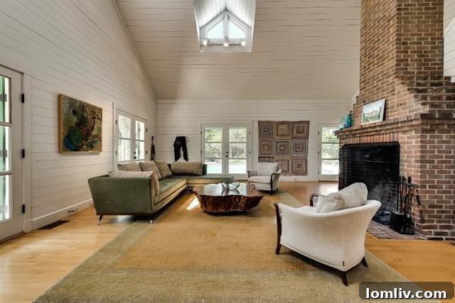 Luxury Farmhouse Living Room Interior Design