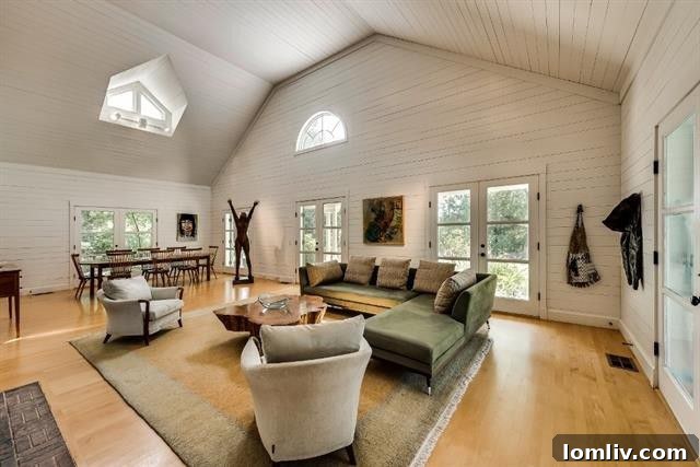 Open Concept Interior with Canadian Maple Flooring