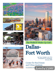 Dallas-Fort Worth urban development insights from the WalkUP report.