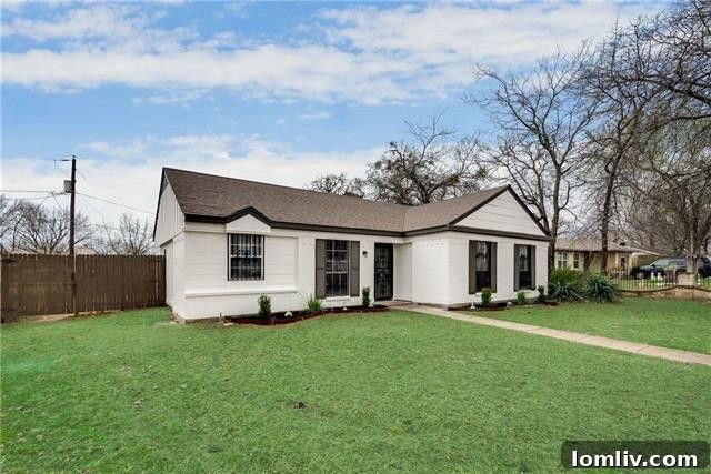 Living room with fireplace in a Dallas home for sale