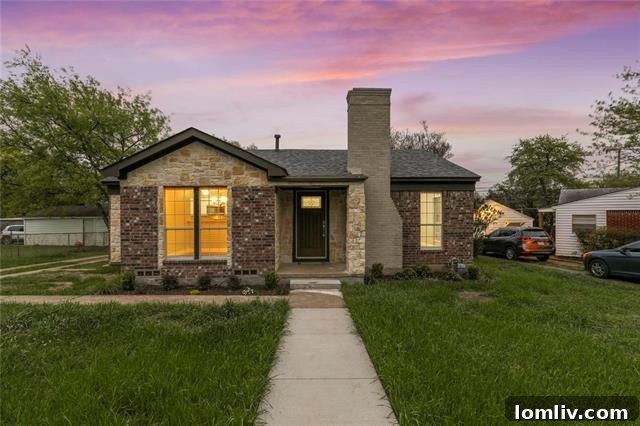 A charming home on Cliffdale Avenue in El Tivoli Place, North Oak Cliff