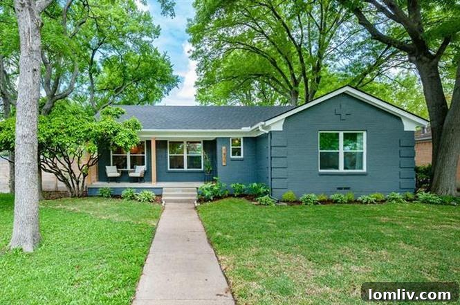 Stunning East Dallas Mid-Century Home Exterior
