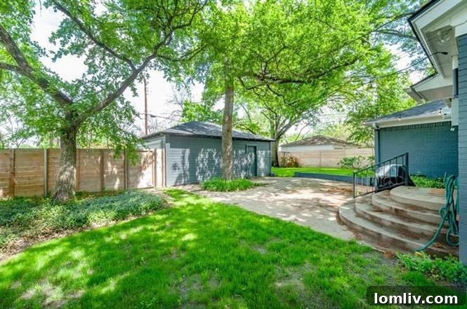 Charming Back Patio and Shaded Yard Space