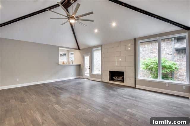 Open Concept Living Room Dallas Home