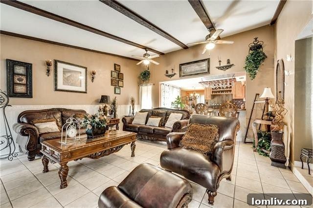 Far East Dallas Spanish Revival Interior