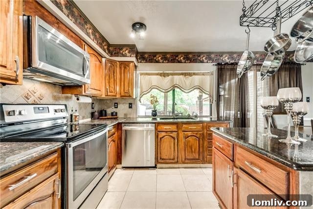 Modern Kitchen with Granite Counters