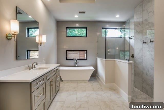 Spacious interior with modern finishes by Highland Classic Homes
