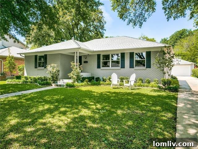 Charming curb appeal of 4427 Dalny Street with mature trees and well-maintained front yard