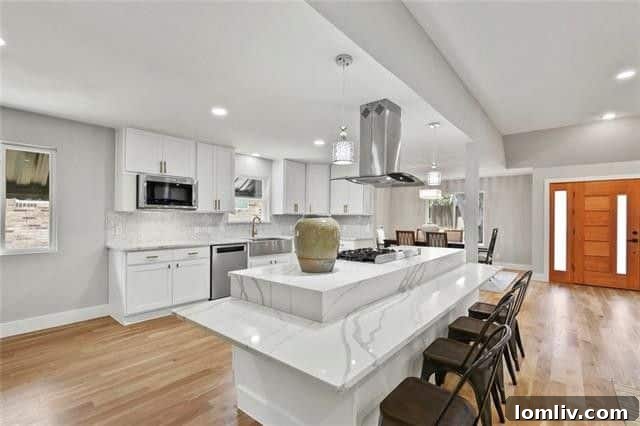 Luxurious spa-like master bathroom with double vanity and walk-in shower