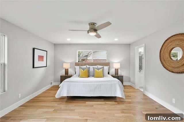 Bright dining area adjacent to kitchen with new windows and open concept layout