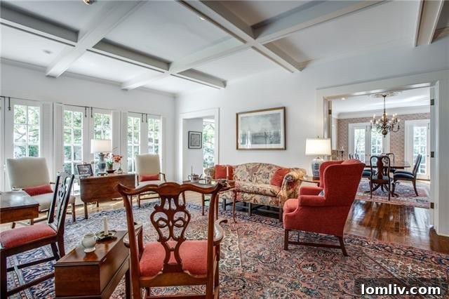 Sophisticated dining room in the 3503 Crescent Avenue Colonial home